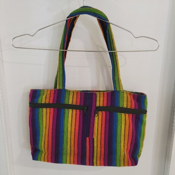 Handmade Floral Embroidered Mexican Shoulder Bag - Picture 2 of 12